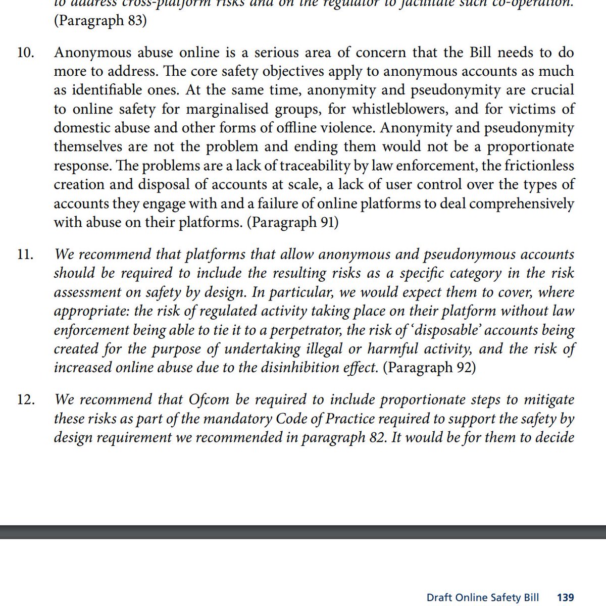 OnlineSafetyCom's tweet photo. You can read here our full recommendations on how the #OnlineSafetyBill should tackle anonymous abuse 

👇https://t.co/h7ZmZAyKNS https://t.co/KCwfxI5GFK