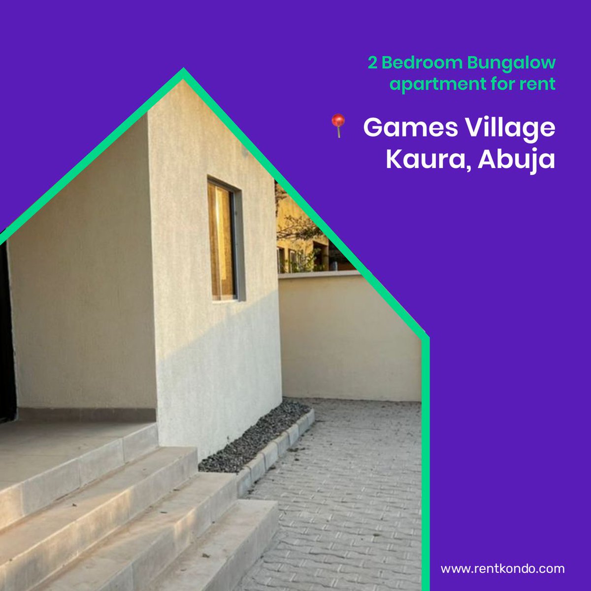 RentKondo's tweet photo. 2 Bedroom Bungalow FOR RENT@ Games Village, Kaura Abuja
🎯Secure environment 
🎯POP ceiling 
🎯Parking space 
🎯Serene environment
🎯Clean portable water (FCT waterboard)
🎯Constant electricity
PRICE : N1,500,000 Annually
09124121233
support@rentkondo.com
https://t.co/LYFGGft9x4 https://t.co/2CvLycsqBs