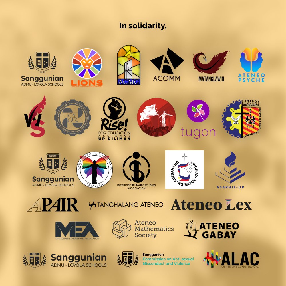 AteneoAssembly's tweet photo. 36 years ago, millions of Filipinos peacefully ended the late dictator Ferdinand E. Marcos’ unjust regime. 

Today, we, the undersigned organizations, commemorate and stand by this historical moment—especially when disinformation and historical revisionism are rampant. #EDSA36 https://t.co/zxskihKdVS