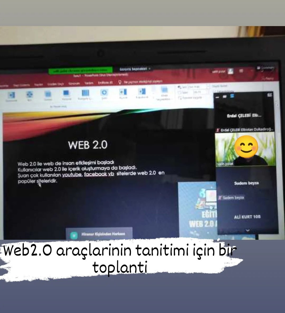 Web2.0 araçlarının tanıtımı Salih hocamız tarafından öğrencilerimizin katılımı ile gerçekleştirildi