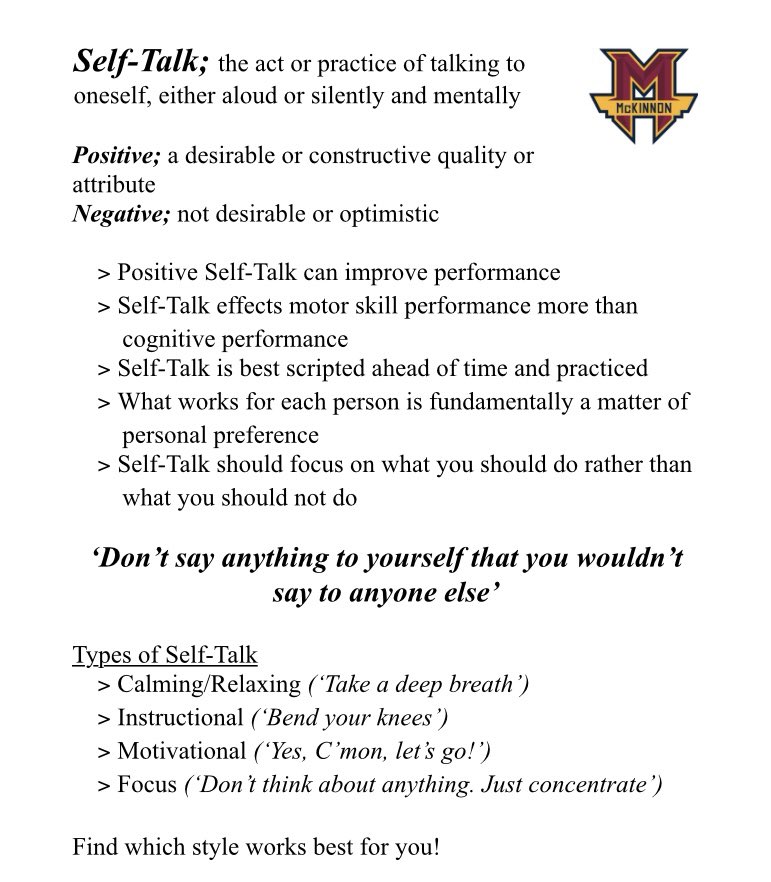 eparrycoaching's tweet image. Educating myself &amp;amp; my 16.1 girls on how to challenge and shift our self talk. Over the small amount of games we’ve played, seen a lot of internal frustration leading to more mistakes, missed shots etc. Did some group &amp;amp; individual activities this week which we’ll look to build on