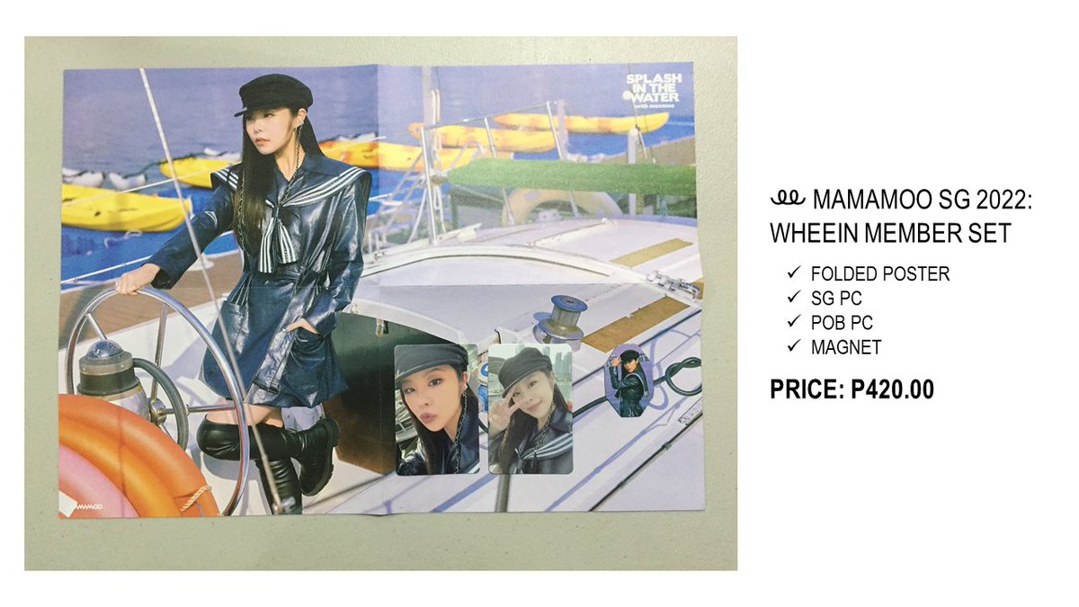 ryujwheenie's tweet photo. MAMAMOO QUITTING SALE꒰ wts lfb ph help rt ꒱ 

— strictly sold as set
— all items are clean/mint condition; must see condition first before mining para sure
— more info on pic!

dop: PAYO/1-week rs
mop: gcash
mod: sco, ggx, sdd (within mm)
— can do meetups if around BGC lang https://t.co/qhUSG9Fs5W