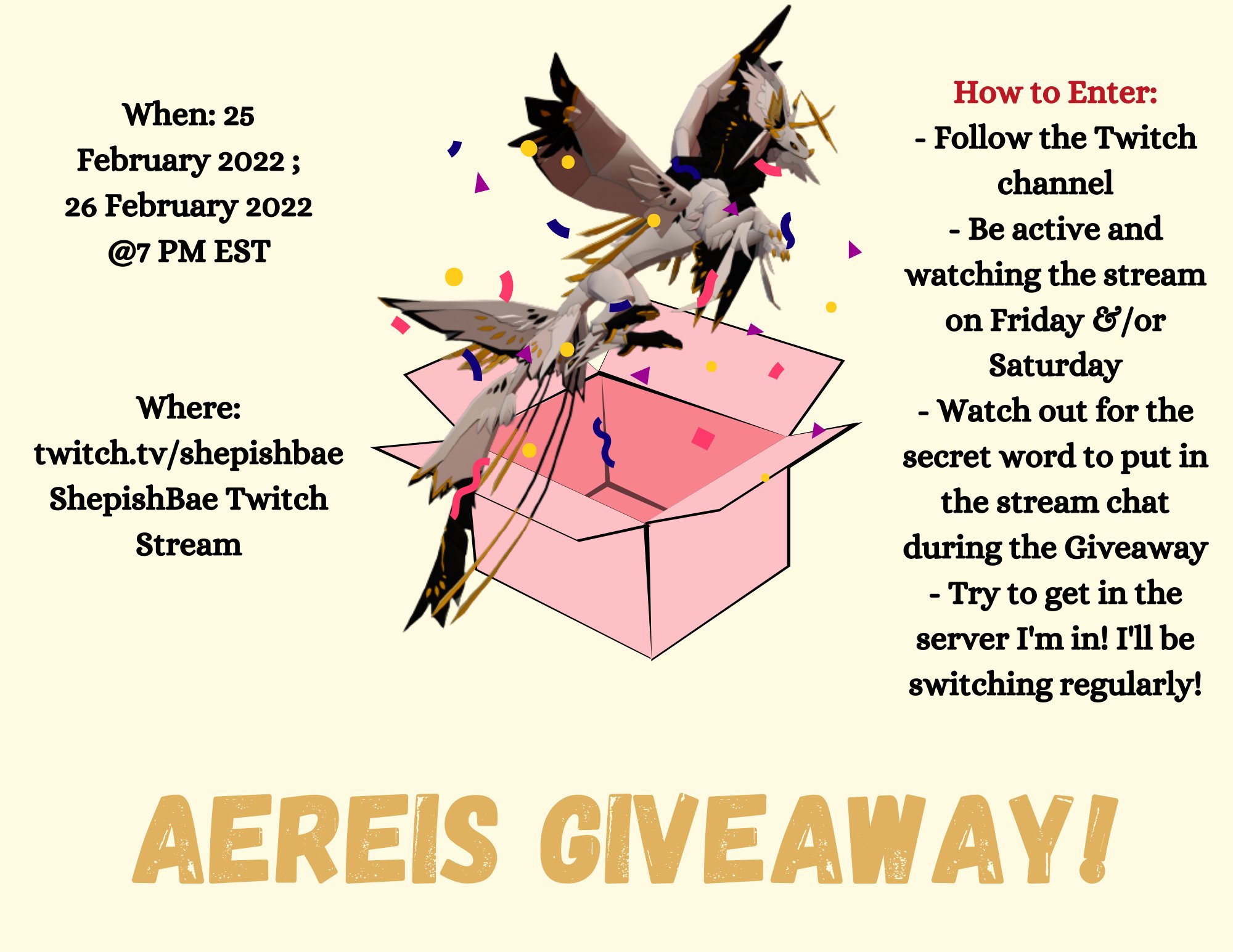HOW TO JOIN DISCORD GIVEAWAY! (Aeries), Creatures Of Sonaria