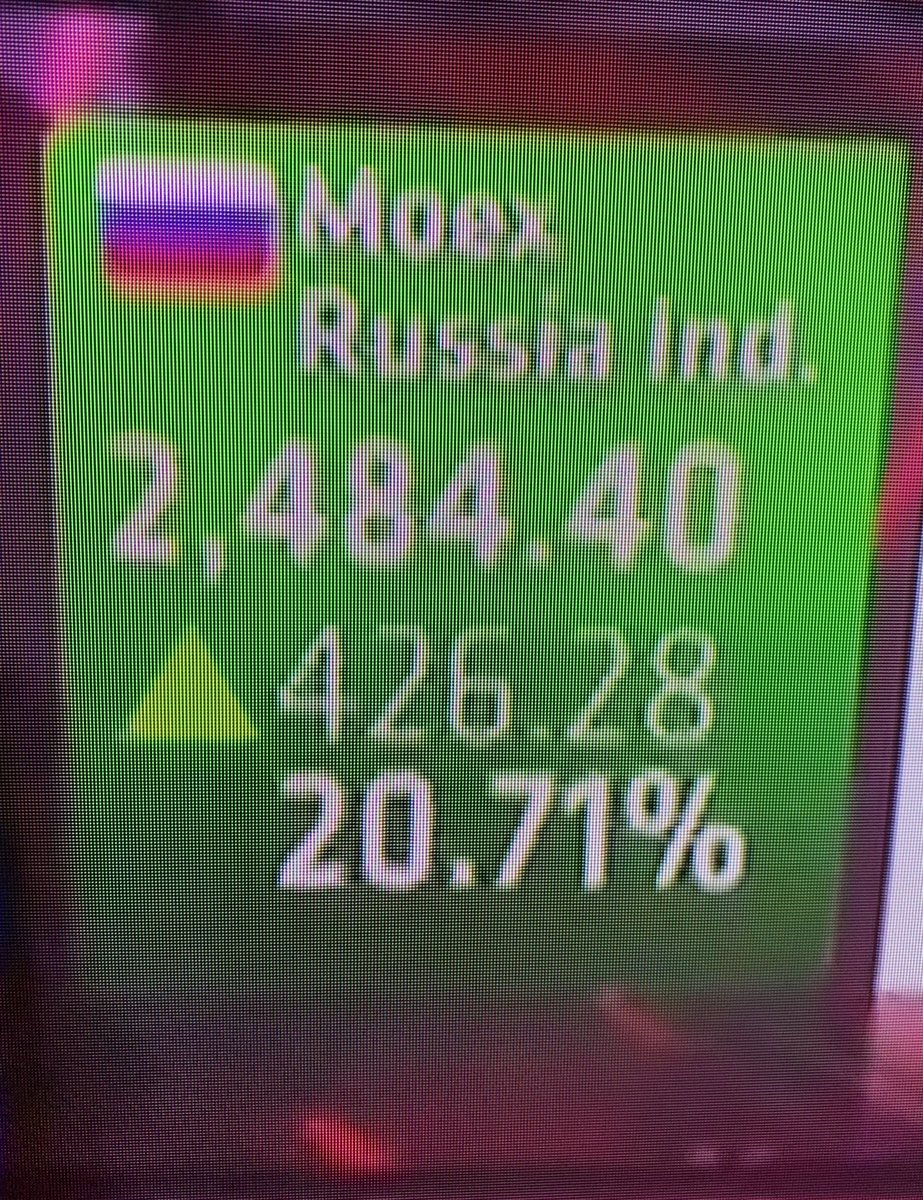 The Russian markets gains this morning suggest the sanctions have been ineffectiveness.