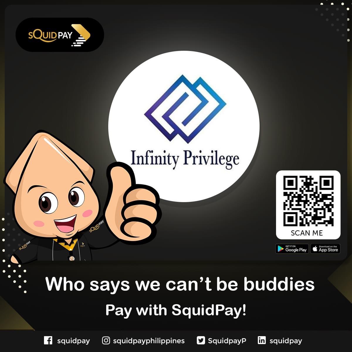 SquidpayP's tweet photo. SquidPay is now the official payment partner of Infinity Privilege DCJ Marketing Services Corporation 😍🙏❤

SquidPay Pampanga Squidpay Angeles 

#WeHealAsOne #cashlessiscovidless #SquidPay #AccreditedPartner https://t.co/aoUOt0NnGt