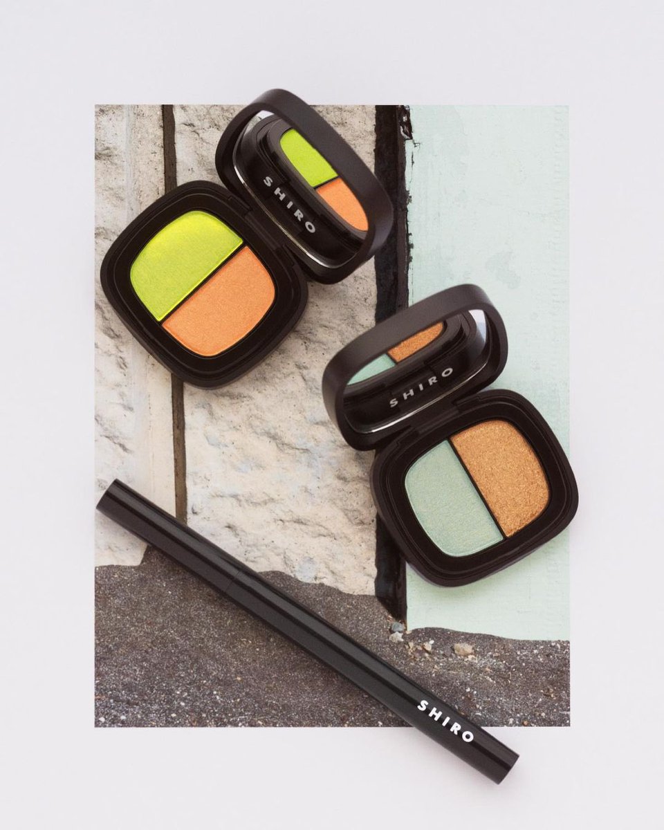 shiro__official's tweet photo. 【2022/4/7(木)予約開始】SPRING MAKEUP COLLECTION 〈数量限定〉
存在感がありながら肌色に溶けこむピスタチオカラーやニュアンスブルー、スタイリッシュな中に遊び心を感じるスモーキーゴールドのアイテムです。
▶︎ https://t.co/MS1FesIiA4

#SHIRO #SHIROmakeup #アイシャドウ #アイライナー https://t.co/jCCITVGnHY