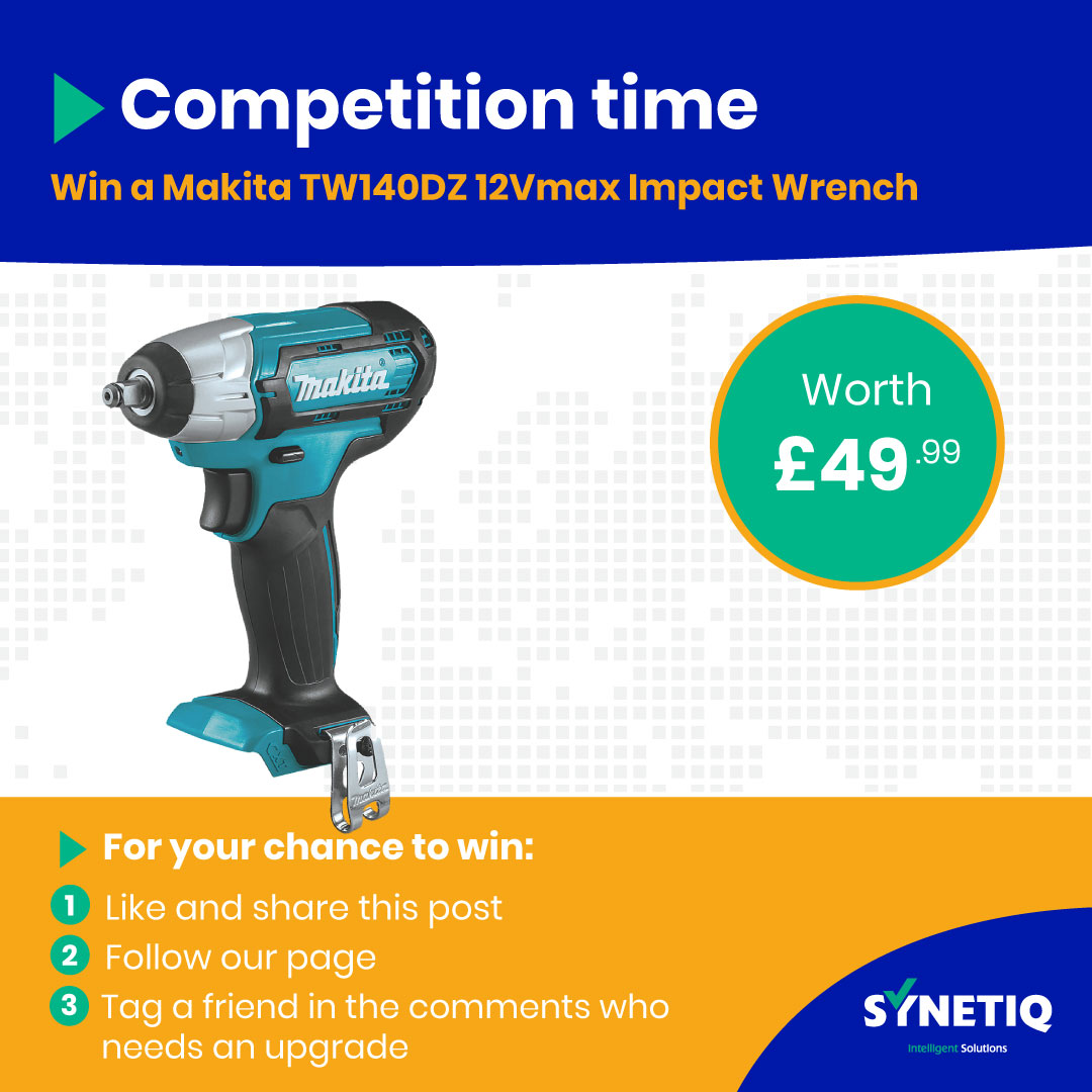 SYNETIQ on Twitter: "To start the weekend off with a bang, we're doing a  #giveaway of a Makita cordless impact wrench to one of our lucky customers.  All you have to do