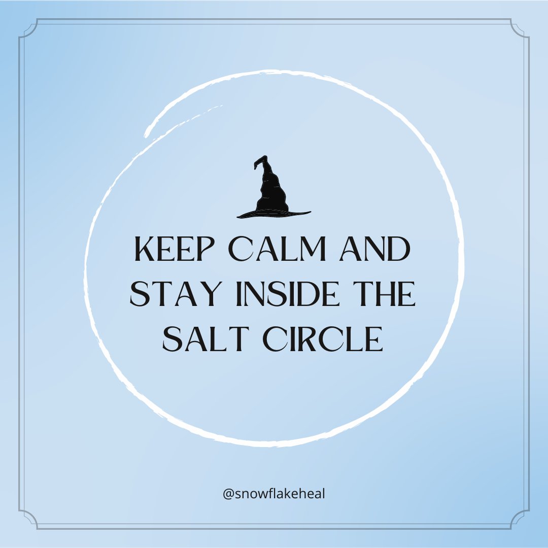 snowflakeheal's tweet photo. It's almost the weekend witches! 🧙‍♀️

#witches #witchquote #saltcircle #protectionmagic #witchaesthetic https://t.co/vdiWCHeE3v