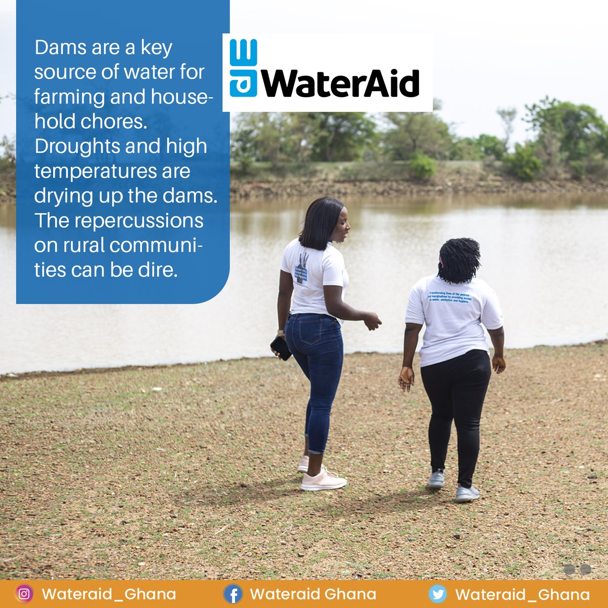 WaterAid_Ghana's tweet photo. Dams are a key source of water for farming and household chores. Drought and high temperatures are drying up the dams. The repercussions on rural communities can be dire.
#WAG #WAUK #MOI #MOH #MOE #PPLUK #Water4Climate #OurClimateFight #ClimateAction #UNFCCC #climatechange https://t.co/c940ovHkkz