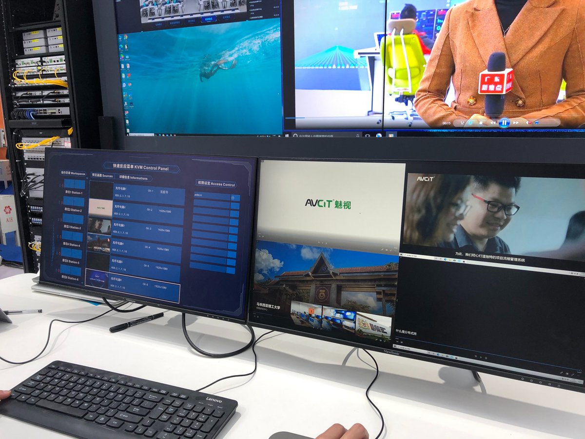 AVCiTtechnology's tweet image. Welcome to Prolight + Sound Guangzhou (PLSG) 2022, AVCIT booth# 2.2C08, intuitive video wall control and smart KVM over IP technologies, dedicated for you control room solutions!
Learn more, please visit avcit.com
#videowallcontrol #IPBASED #kvmtec #AVCIT #KVMmatrix