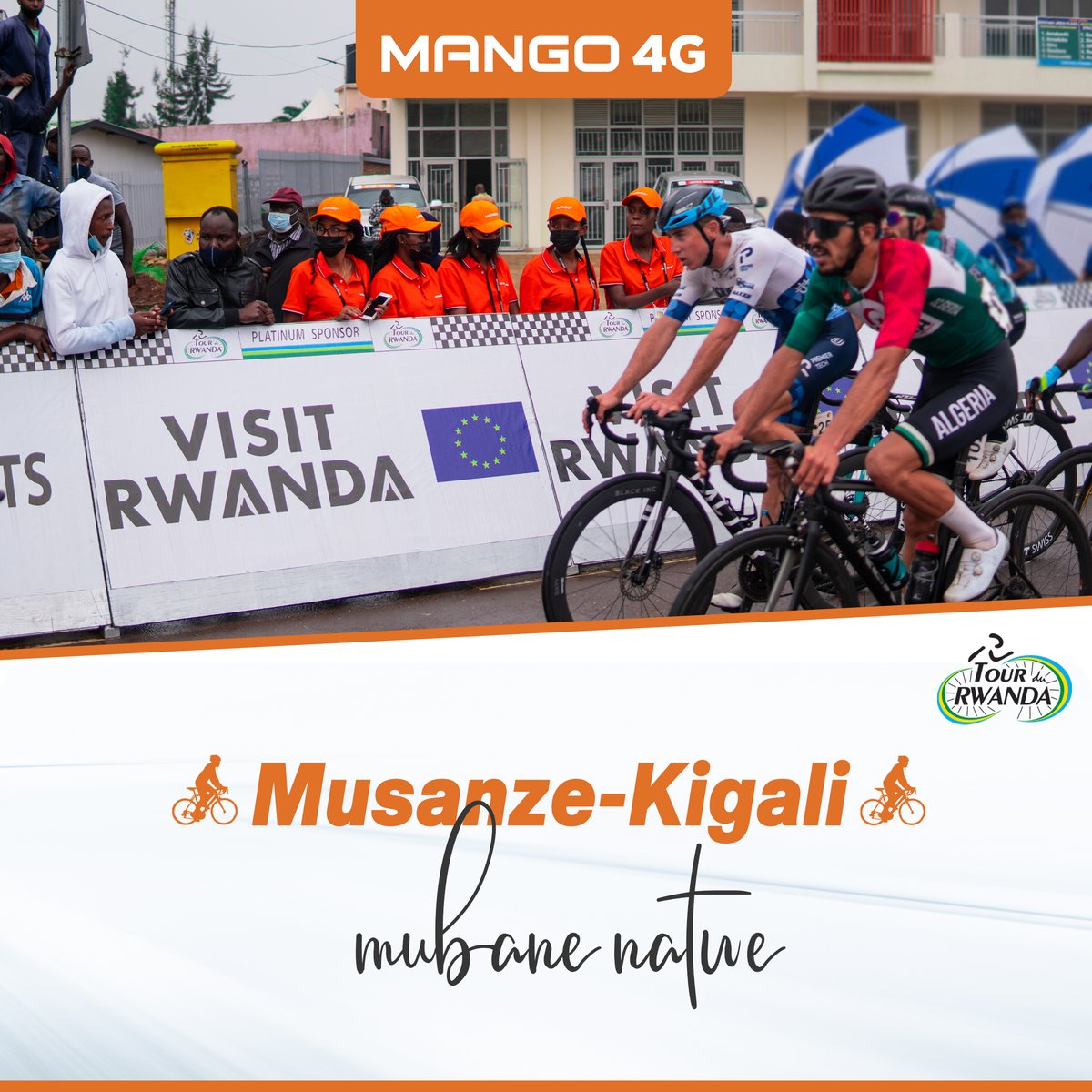 Mango4G's tweet photo. #TdRwanda22 Stage 6
All is set for #Mango4, find our Tent at the Finishing line of every stage and get Free SIM Card loaded with free 5GB Internet pack.
Hello #Kigali we are coming back!
#RwOT #Truly4GNetwork #Cycling @TityKayishema https://t.co/DNqyEHeuhJ