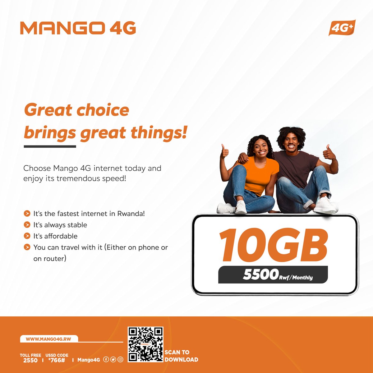 Mango4G's tweet photo. #TdRwanda22 Stage 6
All is set for #Mango4, find our Tent at the Finishing line of every stage and get Free SIM Card loaded with free 5GB Internet pack.
Hello #Kigali we are coming back!
#RwOT #Truly4GNetwork #Cycling @TityKayishema https://t.co/DNqyEHeuhJ