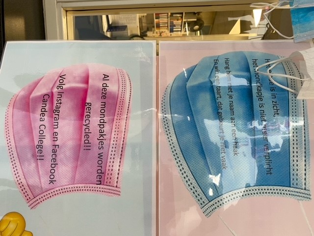 Vrijdag 25 februari: afschaffing van de mondkapjesplicht. Ze gaan niet de natuur in, maar worden gebruikt voor de voering van jassen. Duurzaam.