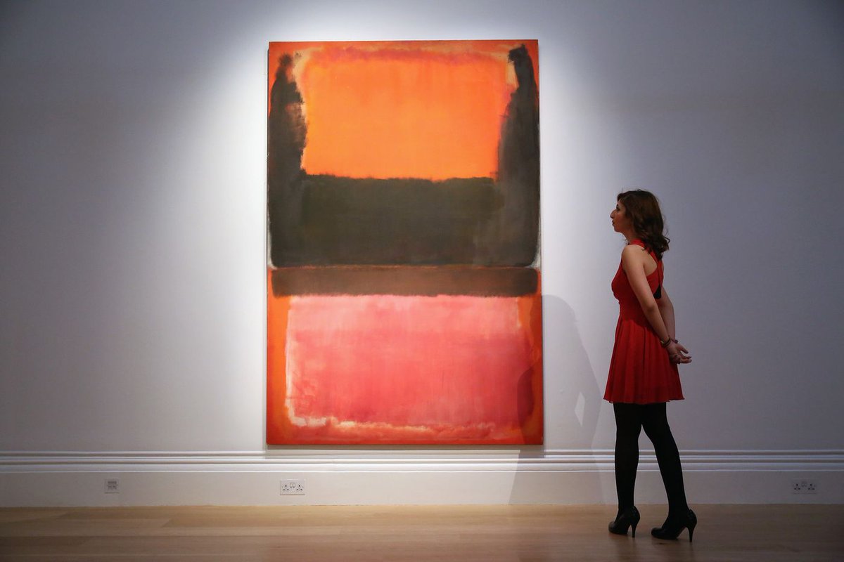 Javierbaladron's tweet photo. #TalDiaComoHoy de 1970 murió en Nueva York el pintor Mark Rothko, figura fundamental del Expresionismo Abstracto y más concretamente de la variante "Color Field". Sus composiciones suelen ser dos rectángulos confrontados y con los bordes desdibujados por veladuras #Arte #Pintura https://t.co/m20Bo58HNd