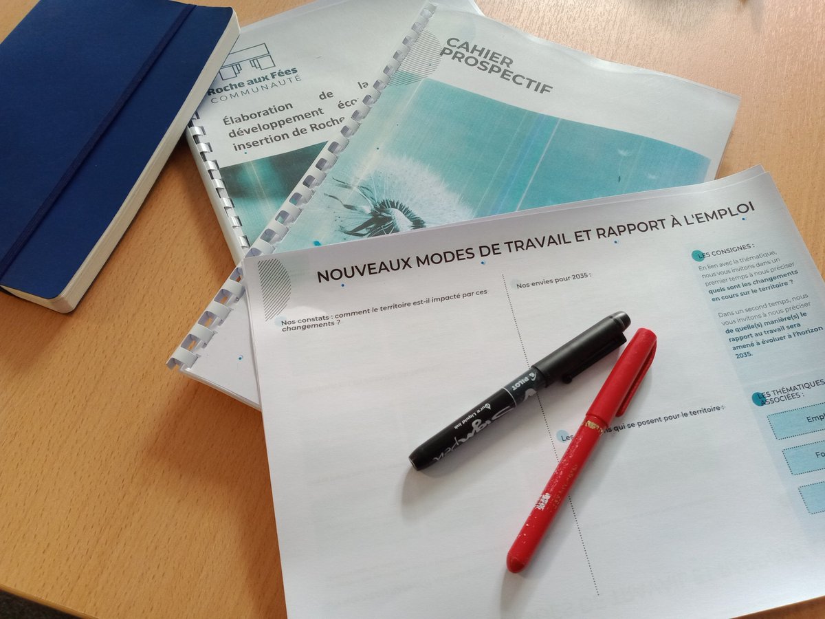 TerrAlter's tweet photo. L'équipe de #praxidev est prête pour l'animation du séminaire de #prospective des élus de Roche aux Fées Communauté (#janze). Au programme de la matinée, présentation des tendances en cours en matière d'économie. https://t.co/yTzfcx6aBo