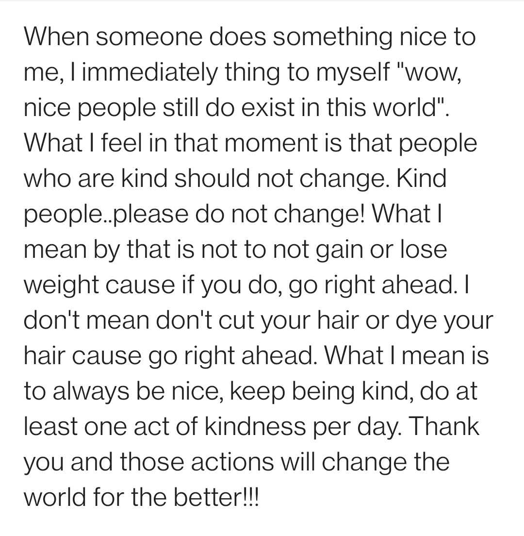 marisolgesumari's tweet photo. #Kindness #KindnessMatters #BeKind #BeKindAlways #BeKindEveryday https://t.co/jFp1TjAO7Q