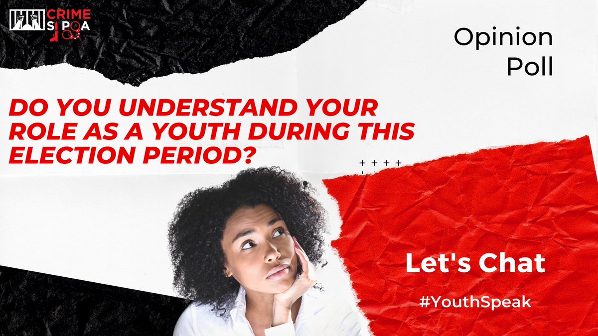 CrimeSiPoaKenya's tweet photo. During the  #FridayVoxPops, we've been interviewing different #Youth on whether they understand their role during this election period?

Today, it's your turn to tell us:
Sound us off in the comments (no wrong answers)!

@article19eafric 
#civiceducation #buildingvoices https://t.co/3BvcjSwKiq