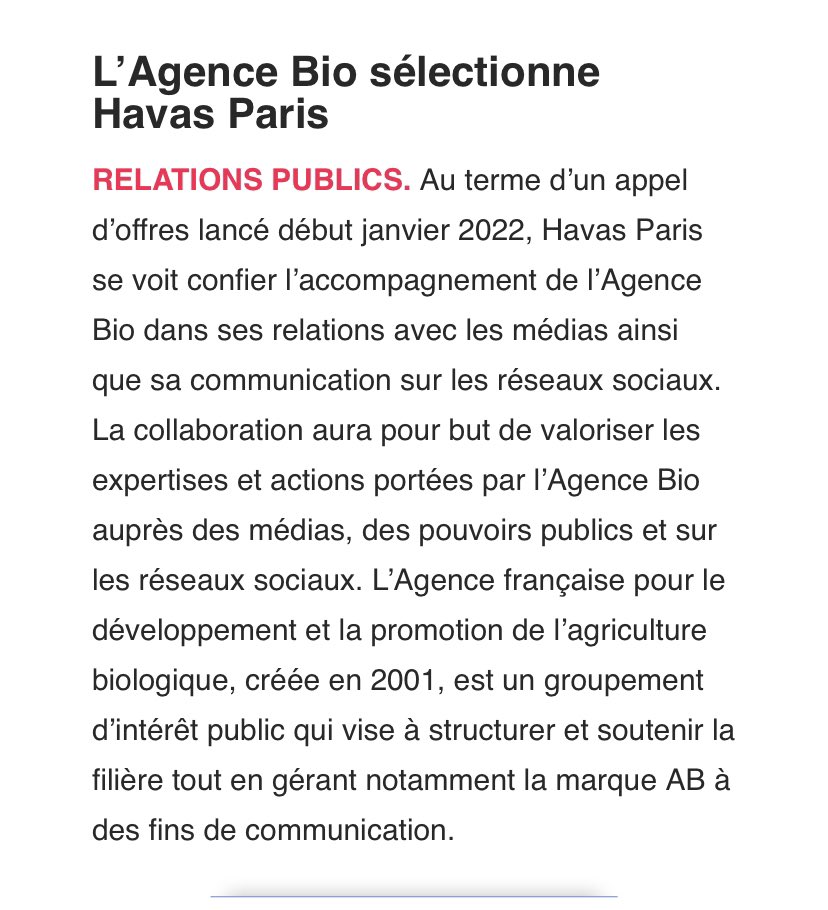 #proud #AgenceBio @HavasParis #influence #SocialMedia bim 💥✌🏻🥕#meaningfulLeadership #Agriculturebio