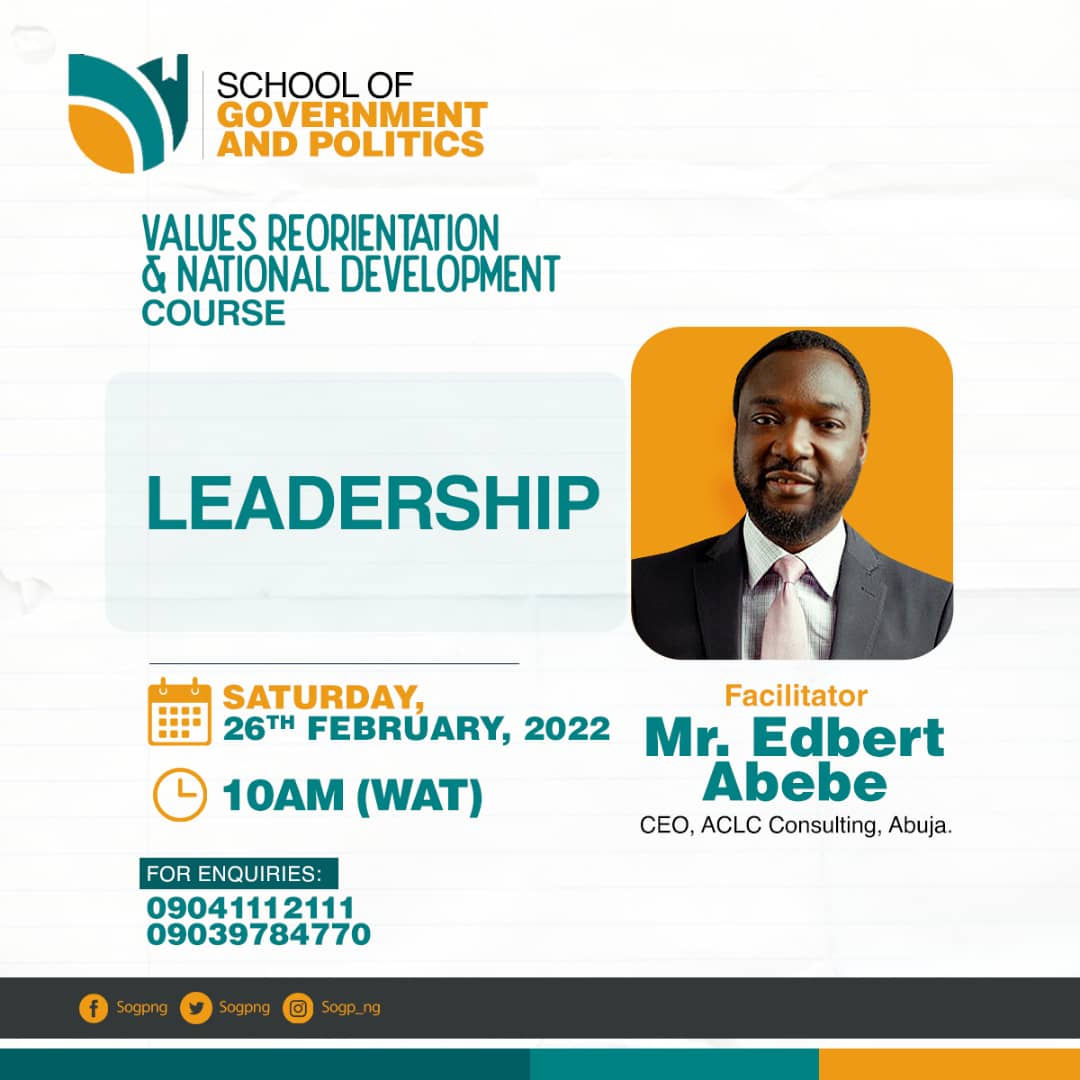 sogpng's tweet photo. There are many misconceptions about what leadership entails.
Our Patriots will have an insightful session this weekend with our leadership development/peace and conflict expert Mr Abede.
#sogp #valuebasedleadership #leadershipdevelopmemt
#nationaldevelopment https://t.co/Jmy35Ff0Wx