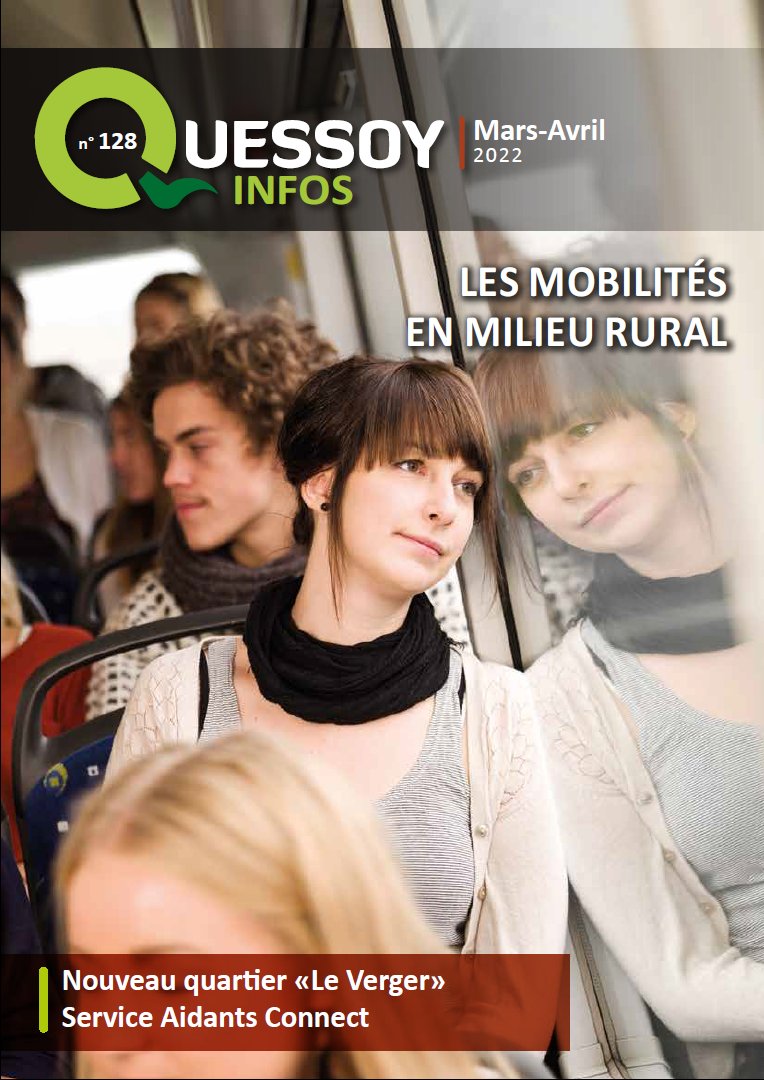 🆕 Le #magazine #Quessoy 📰 Infos de #mars #avril 2022  est en ligne. Vous pouvez le consulter sur le site 💻📱internet de la commune.
quessoy.com/Magazine-quess… 
Bientôt dans vos boites aux lettres 📬