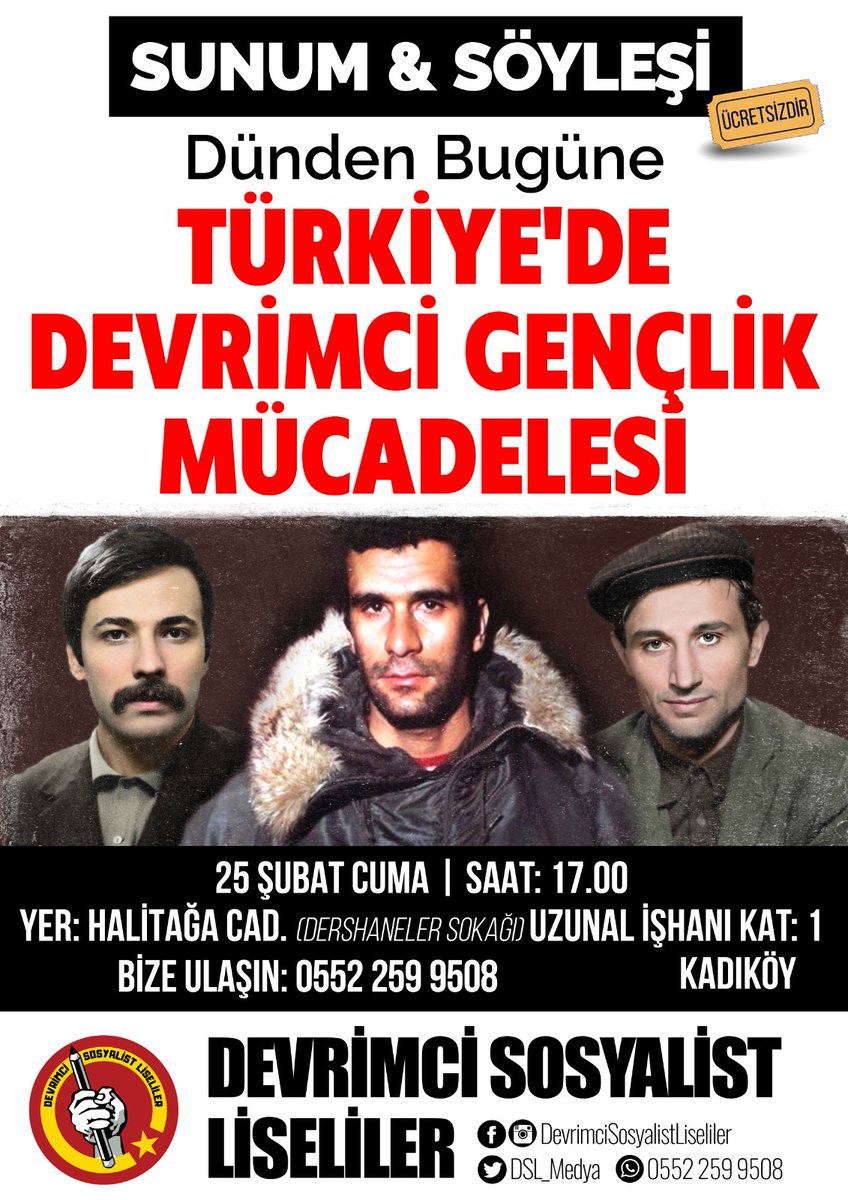 DSL_Medya's tweet photo. Bugün saat 17.00'da Kadıköyde düzenleyeceğimiz "Türkiye'de Devrimci Gençlik Mücadelesi" etkinliğimizin hazırlıkları tamam🚩

Bütün sıra arkadaşlarımızı etkinliğimize bekliyoruz.

İletişim: 0552 259 9508 https://t.co/nGe1SV6GNl