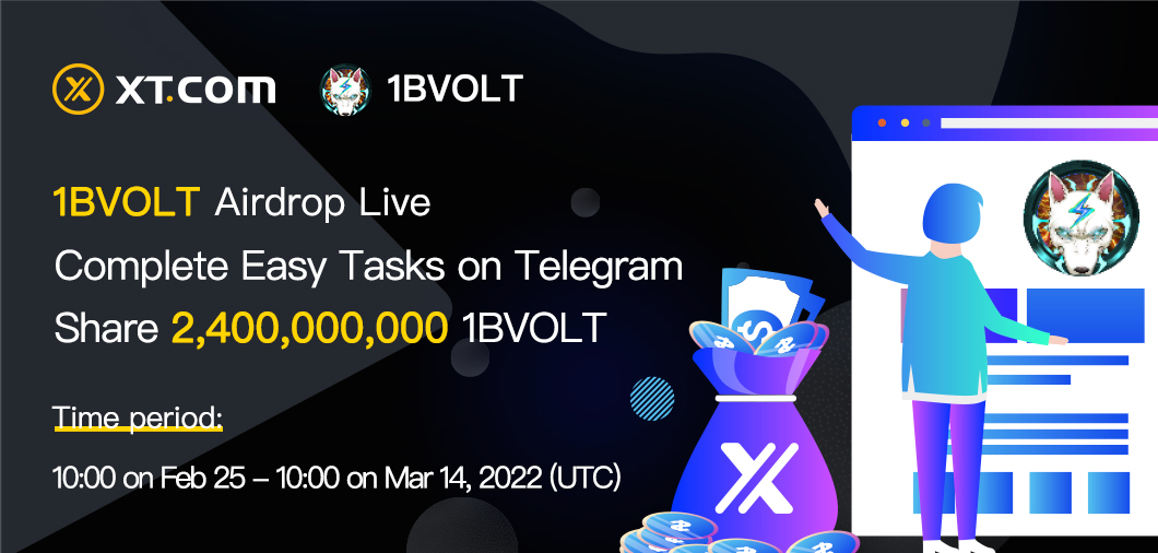 XTexchange's tweet photo. 🚀1BVOLT @VoltInuOfficial Airdrop Coming Soon - Share 2,400,000,000  1BVOLT！

⏰Time: 10:00 on Feb 25- 10:00 on Mar 14 (UTC)

✅ Interact with 👉 @xt_airdrops_bot 👈  on TG ! 

Details:
https://t.co/NVxsQekfpU

#XTairdrop #1BVOLT https://t.co/q6SG59vMvj