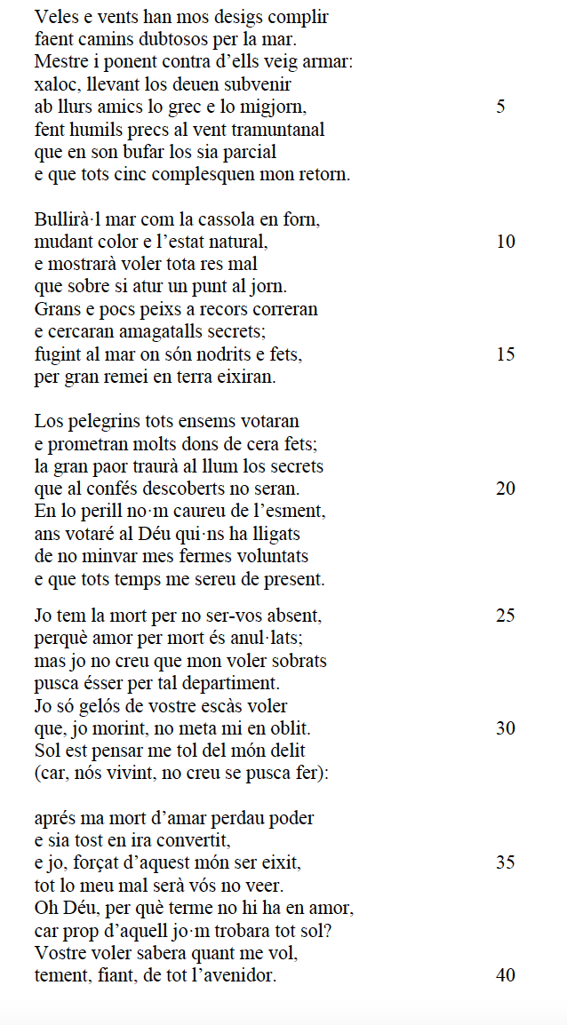 Grup Harca Les Rutes Els Fets La Singladura Els Ports Els Vents El Calendari Etc I Tambe La Llengua I Caracteristiques Del Poema I Han Vist Que Quadraria Que En