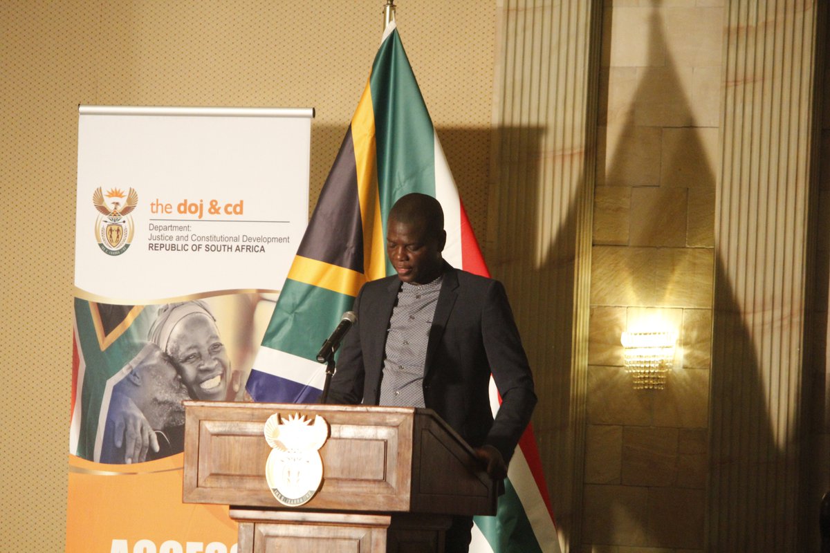 DOJCD_ZA's tweet photo. Introduction remarks by Minister of Justice & Correctional Services @RonaldLamola #LitigationForum https://t.co/5bLlsSnpTB
