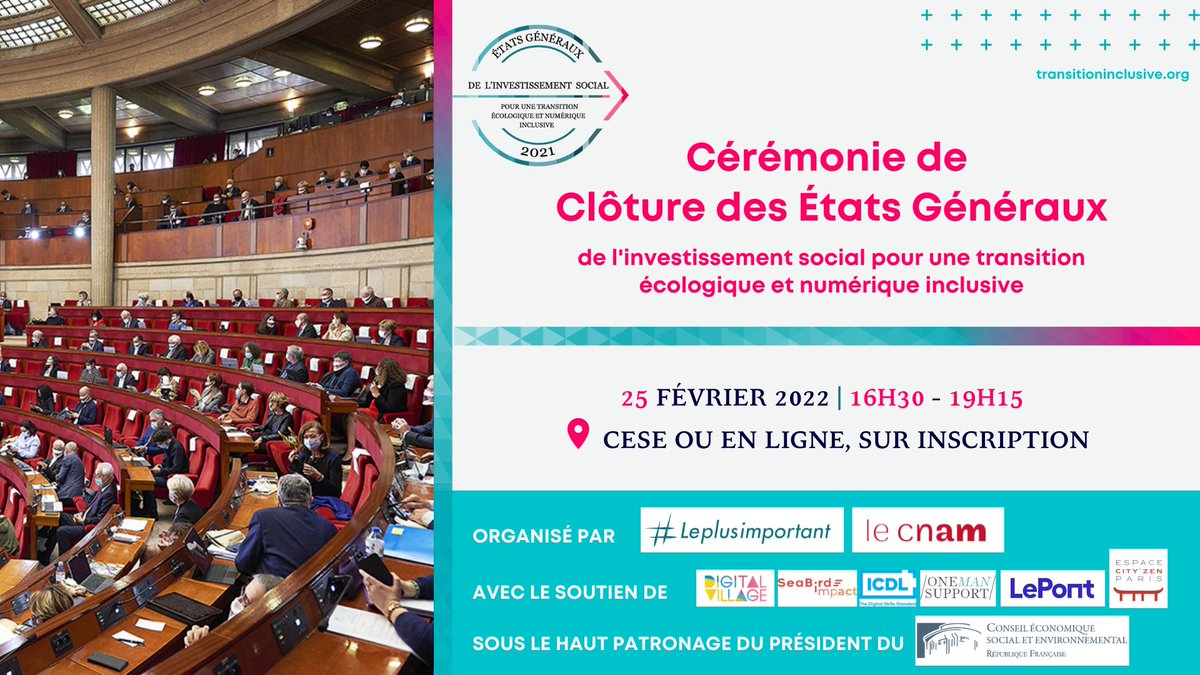 #Leplusimportant (@leplusimp) on Twitter photo đš Dernier rappel avant la cĂ©rĂ©monie de clĂŽture des <a href="/EGinclusion/">Etats GĂ©nĂ©raux de la Transition Inclusive</a> autour des propositions clĂ©s, par <a href="/Leplusimp/">#Leplusimportant</a> et <a href="/LeCnam/">Le Cnam</a>
Ce 25/02, 16h30-19h15, au <a href="/lecese/">CESE</a> ou en ligne
Inscription đ linktr.ee/etatsgeneraux
#transitioninclusive đš Dernier rappel avant la cĂ©rĂ©monie de clĂŽture des <a href="/EGinclusion/">Etats GĂ©nĂ©raux de la Transition Inclusive</a> autour des propositions clĂ©s, par <a href="/Leplusimp/">#Leplusimportant</a> et <a href="/LeCnam/">Le Cnam</a>
Ce 25/02, 16h30-19h15, au <a href="/lecese/">CESE</a> ou en ligne
Inscription đ linktr.ee/etatsgeneraux
#transitioninclusive