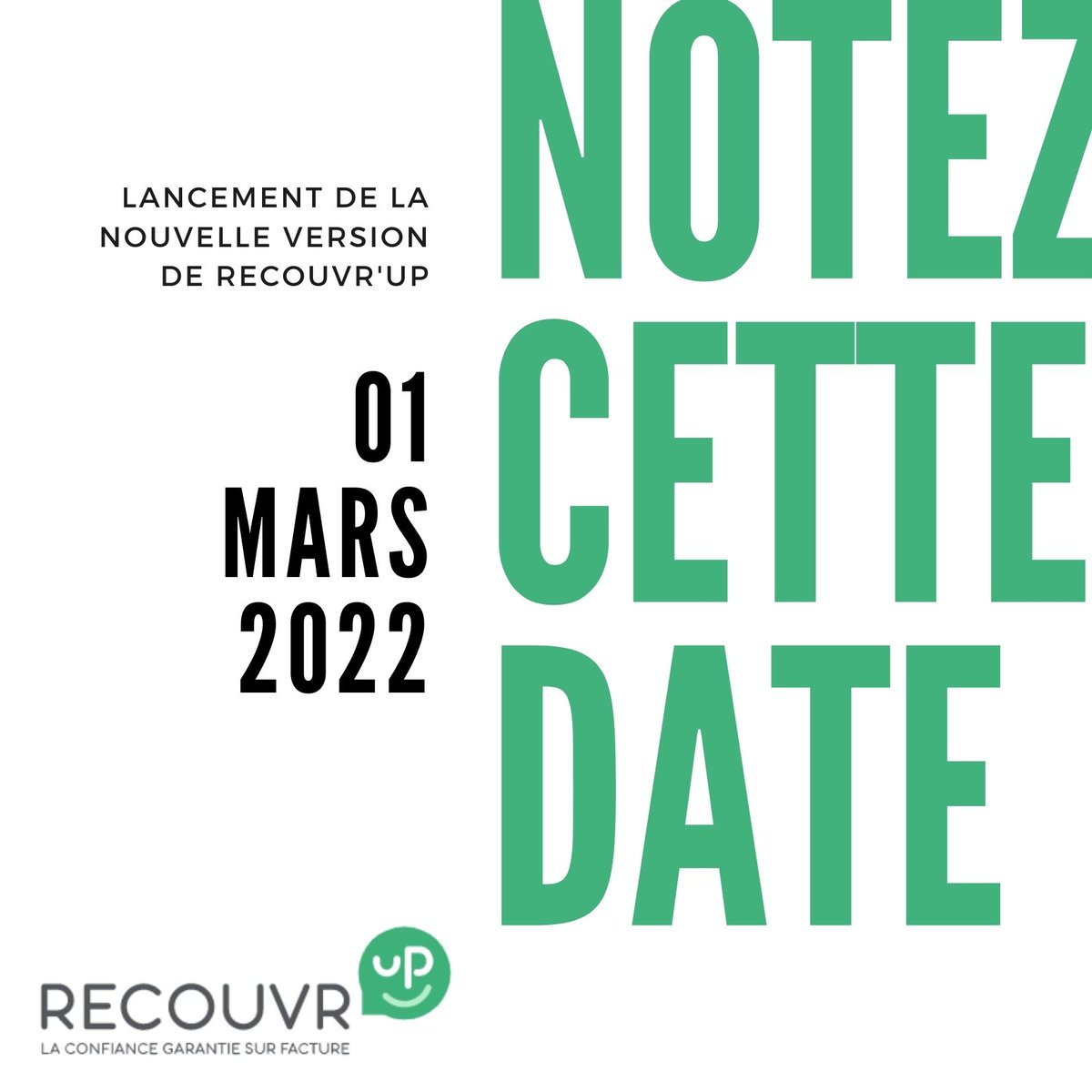DirRecouvrement's tweet photo. 🗓️ A vos agendas ! 🗓️ On a quelque chose à vous annoncer…
Vous connaissez Recouvr’Up ? Notre plateforme de recouvrement de créances 100% digitale ? 
Aujourd’hui nous lançons le compte à rebours !
J-🖐️ avant le lancement de Recouvr��Up V2 🚀
A très vite ! On a hâte 😄 https://t.co/f2FlYvz7yi