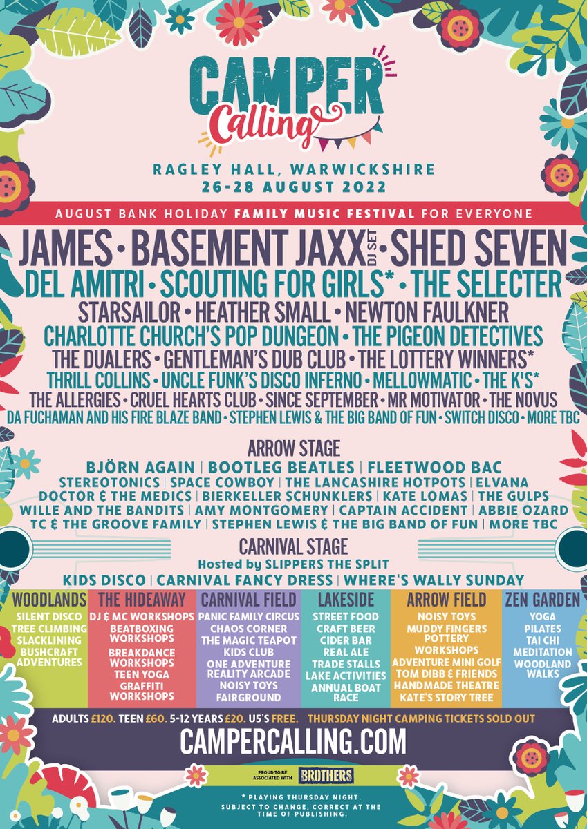 Camper Calling (@campercalling) on Twitter photo Let's gooooooooo 🚀🚀🚀🚀
Only 15% of tickets now remaining, get yours today!
campercalling.com Let's gooooooooo 🚀🚀🚀🚀
Only 15% of tickets now remaining, get yours today!
campercalling.com