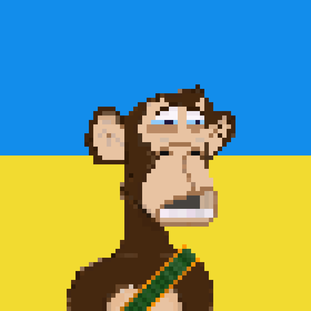 PixelApeYC's tweet photo. Pixel Ape Yacht Club 1411-1420. 🇺🇦🇺🇦🇺🇦 #PrayforUkrain  #NoWar #NoWarWithUkraine #BoredApeYC @opensea #NFT @BoredApeYC  @ApeGangNFT https://t.co/d0AXq3zvJt