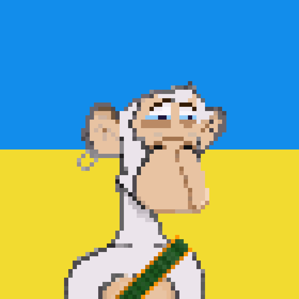 PixelApeYC's tweet photo. Pixel Ape Yacht Club 1411-1420. 🇺🇦🇺🇦🇺🇦 #PrayforUkrain  #NoWar #NoWarWithUkraine #BoredApeYC @opensea #NFT @BoredApeYC  @ApeGangNFT https://t.co/d0AXq3zvJt
