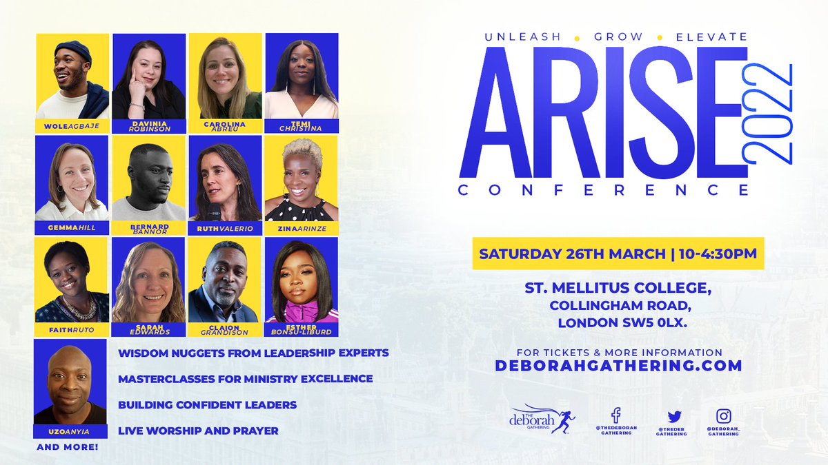 TheDebGathering's tweet photo. Arise Leadership Conference for lay and ordained leaders and emerging leaders. In-person event with @ruthvalerio, @eccr1, @compassionuk, @stmellitus, and more. Inspiring talks, theology, live worship, prayer and goodie bags. 
 https://t.co/aynjrNggDe
#arise2022
#compassionuk https://t.co/X756al4yT5