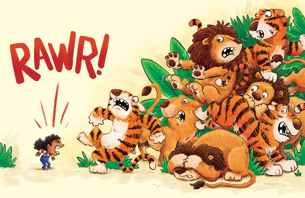 wallaceillus's tweet photo. "Lions and tigers, oh my!"
I've been working on this one little by little for the #DADraw prompt from @Illustration_da. I'm really happy with how it came out. #kidlitart #kidlitartists #childrensillustration https://t.co/FRKnKPemjN