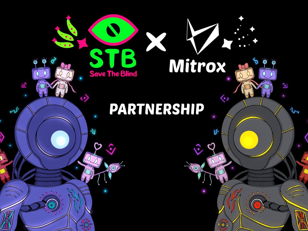 👁MIRN X Save The Blind👁

파트너십 체결 및 이벤트 공지 !

- 클레이튼 생태계 활성화 및 확장
- 마케팅 양사 적극 협업
- 커뮤니티 활성화 기여
- 생태계 및 인프라 공유

파트너십 Event !
사진에 첨부된 세더블 X 미트록스 NFT + 50 Klay !

forms.gle/zEof3Wy5hrbRsn…

<a href="/save_the_blind/">SaveTheBlind 세더블</a>