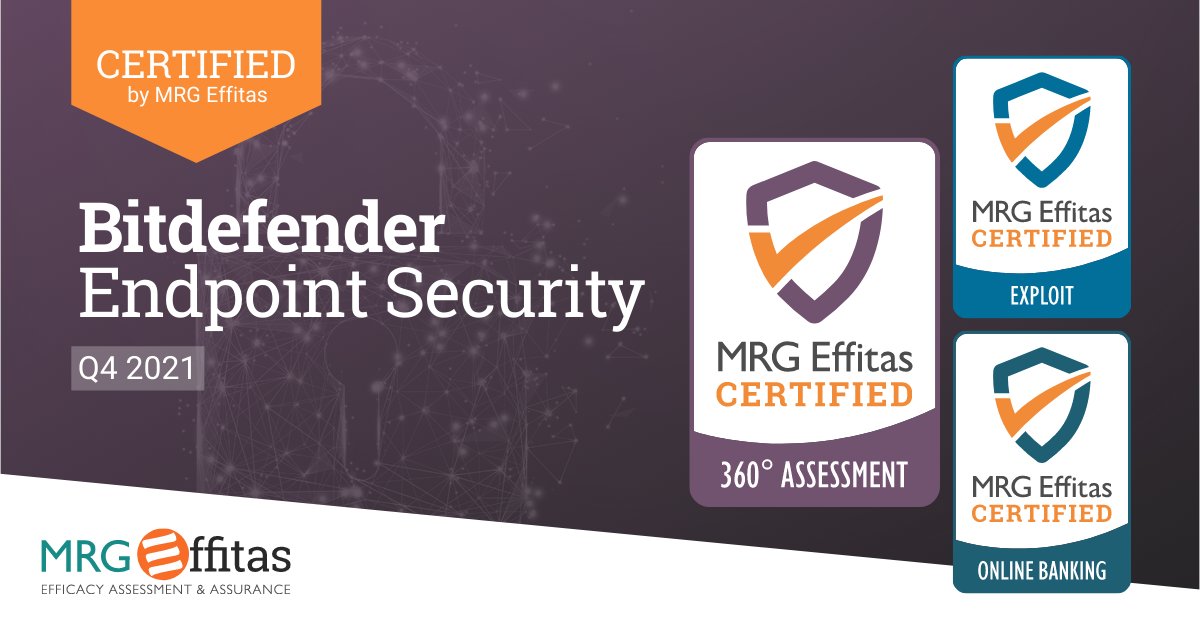 mrgeffitas's tweet image. 👏 Congratulations to @Bitdefender which passed our 360 Assessment, Exploit &amp;amp; Online Banking Certifications for Q4 2021!  You can view our full 360 Assessment Certification Test report in our test centre, below 
👇#360AssessmentTesting 
 bit.ly/2NsaMRp
