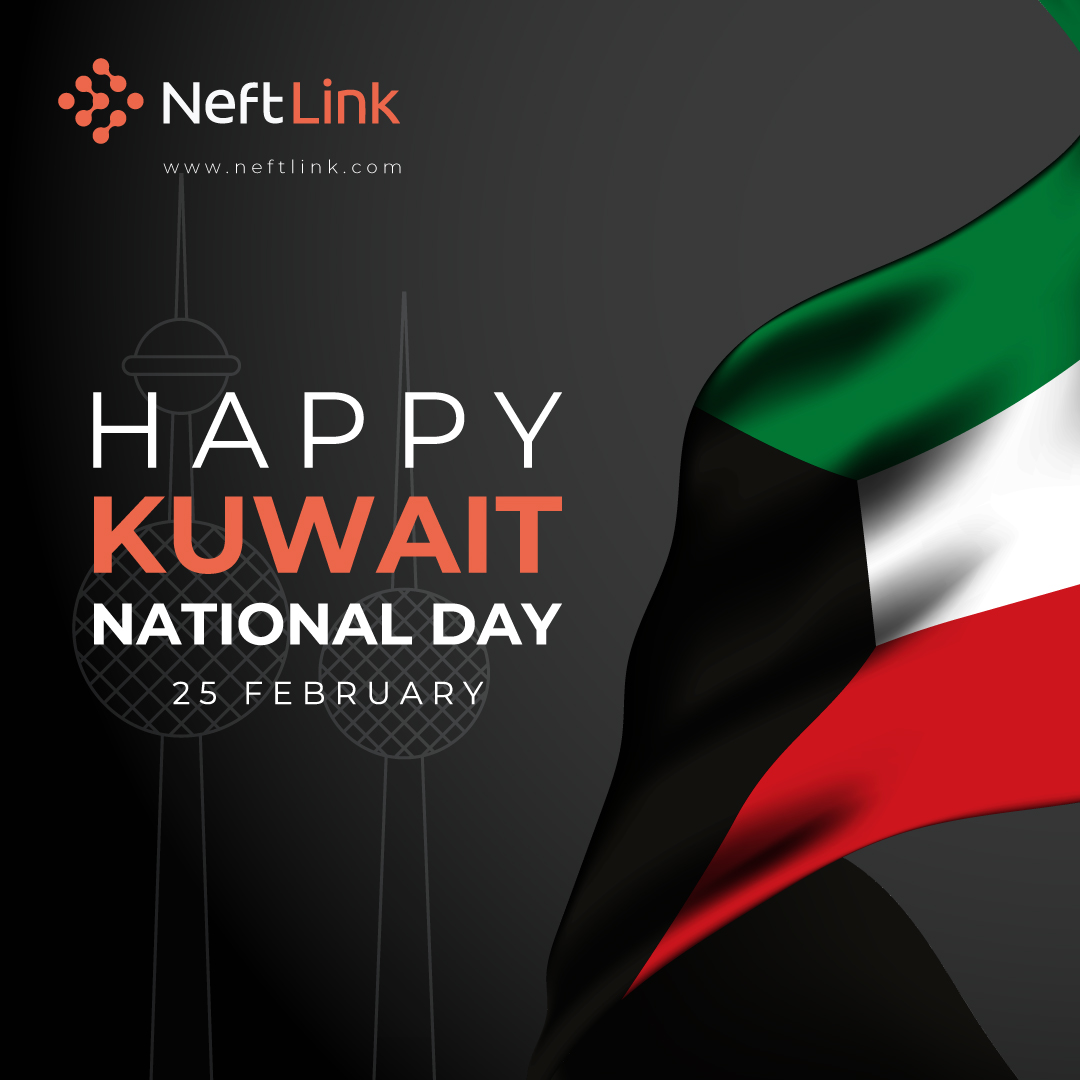 neftlink's tweet photo. We extend our sincerest regards to the leadership and people of Kuwait, wishing you a Happy 61st Kuwait National Day.
#NeftLink #Kuwait #KuwaitNationalDay #Feb25 #UAE #GCC https://t.co/O1oVVKHNsT