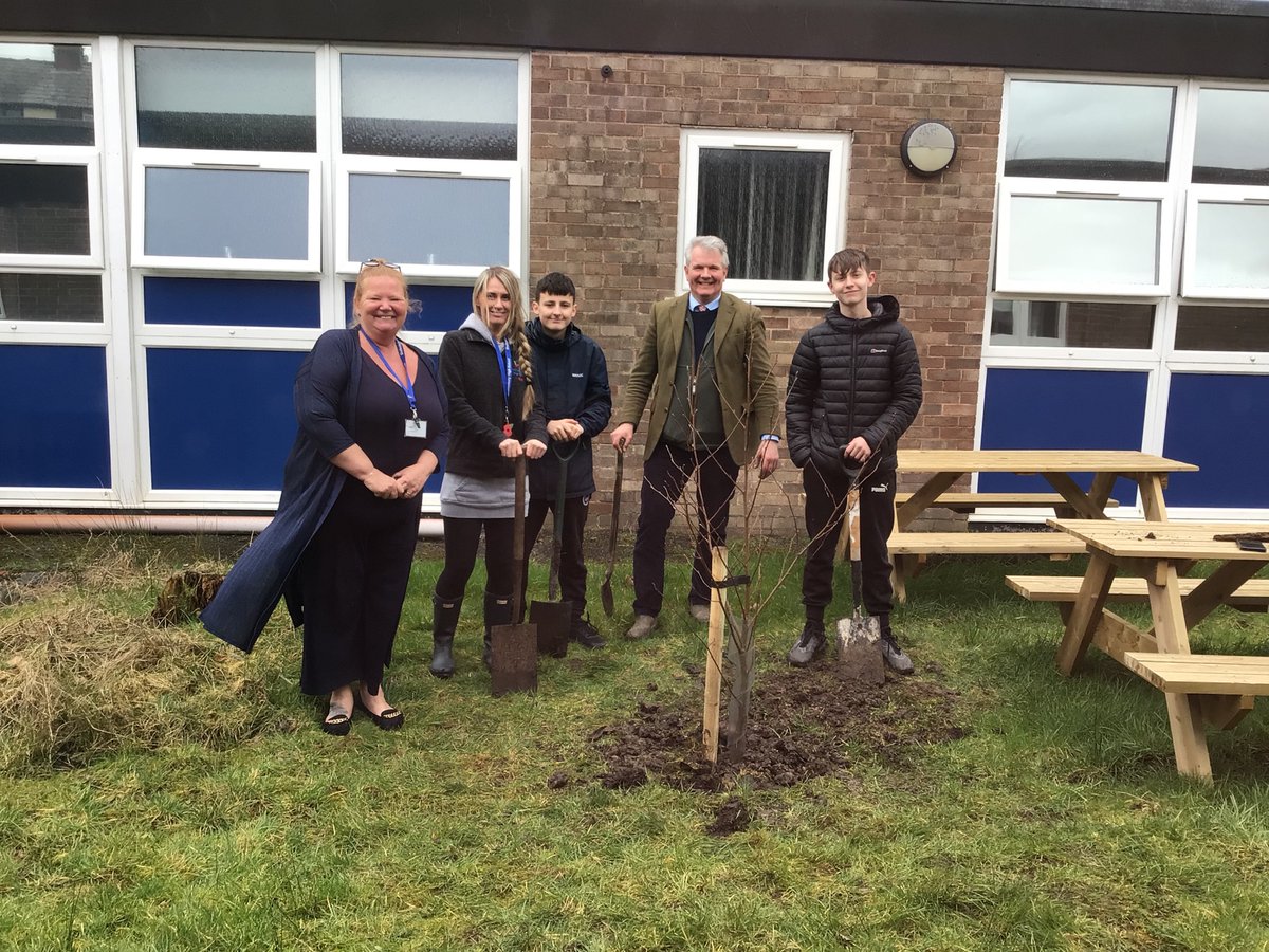 We were very lucky to have a visit this week from Deputy Lieutenant Martin Ainscough when we held a tree planting ceremony as part of the Queen's Green Canopy Platinum Jubilee project.