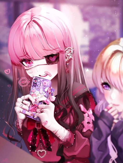 メンヘラ娘に恋する娘②
「あのね聞いて、好きピがね?(貴女が好きなの!気づいて!察して!!!!😢💘)」(盗撮は基本)
#創作 #創作百合 