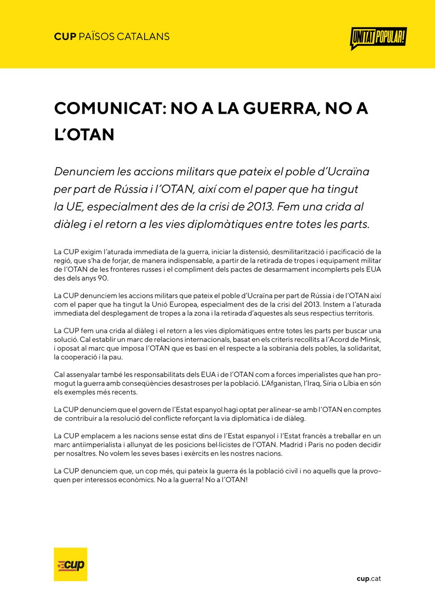 CUP Països Catalans tweet media