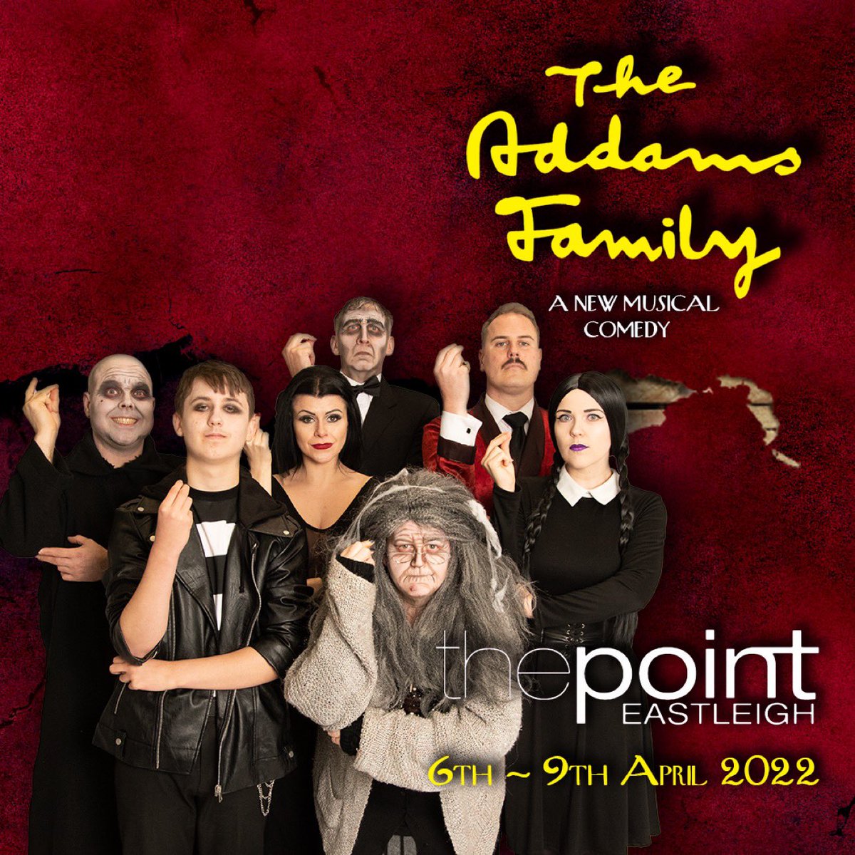 Time to meet the family! The Addams have arrived! Coming to the <a href="/PointEastleigh/">The Point</a> this April! #AddamsFamily #Musical #Southampton