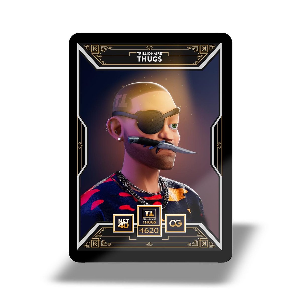 TRILLIONAIRE THUGS Collectable cards coming soon FREE for long term holders. Tag someone who needs their THUG as a Collectable card? Join our discord now (link in bio) for info coming soon. #trillionairethugs #nft