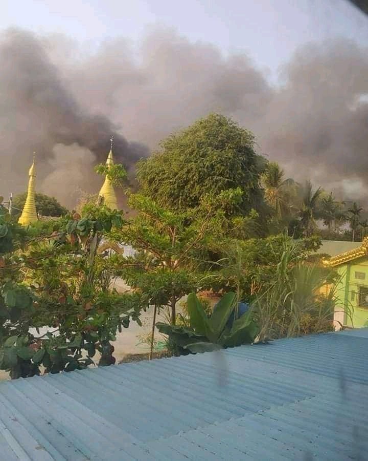 <a href="/ZinMarAungNUG/">Zin Mar Aung</a> 25.2.2022
Shwebo Township, Sagaing Division
The village was set on fire by a terrorist army
More than 15 local people were killed.
#WhatsHappeninglnMyanmar