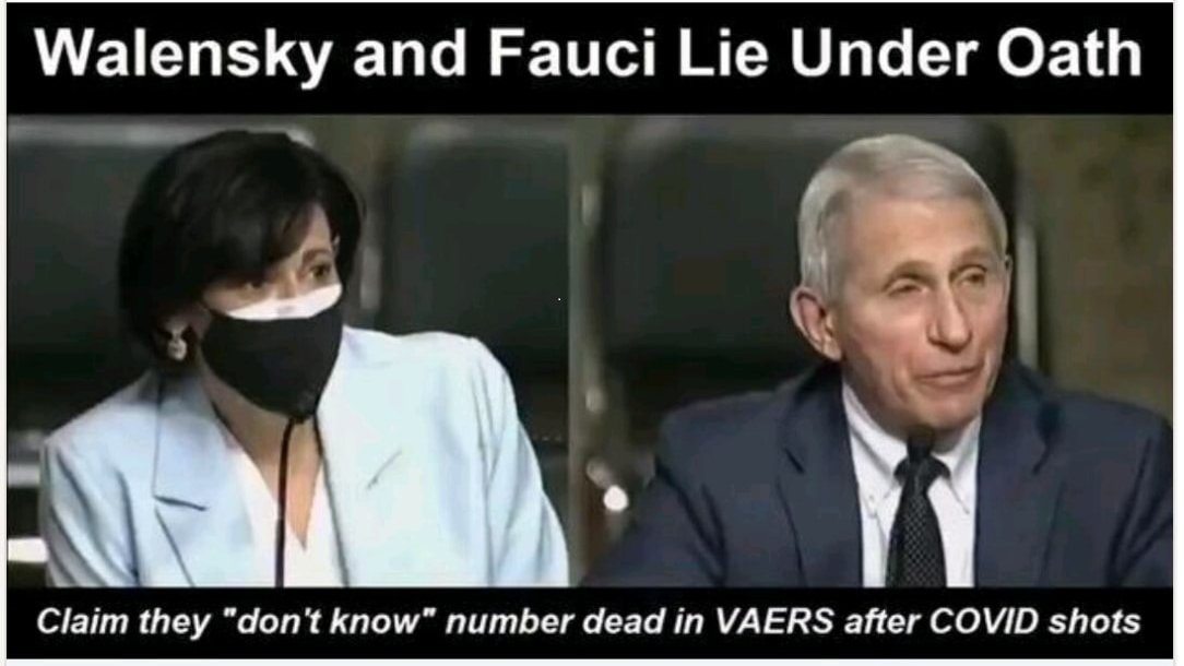 FearlessFriends's tweet photo. #CDC & #Fauci STOP LYING!
#StopTheShotNOW DAMMIT!
Here's that #VAERS info you claim not to know re: #Covid19VaccineDeaths thru 2/11/22
#AdverseEvents-1,119,061
#Dead-23,990 #PermDisabled-43,476
#HrtAttacks-12,314 #Myo_PeriCarditis-33,590
#Miscar-4,080 #SevereAllergicReax-39,782 https://t.co/d7GYBW1cqq
