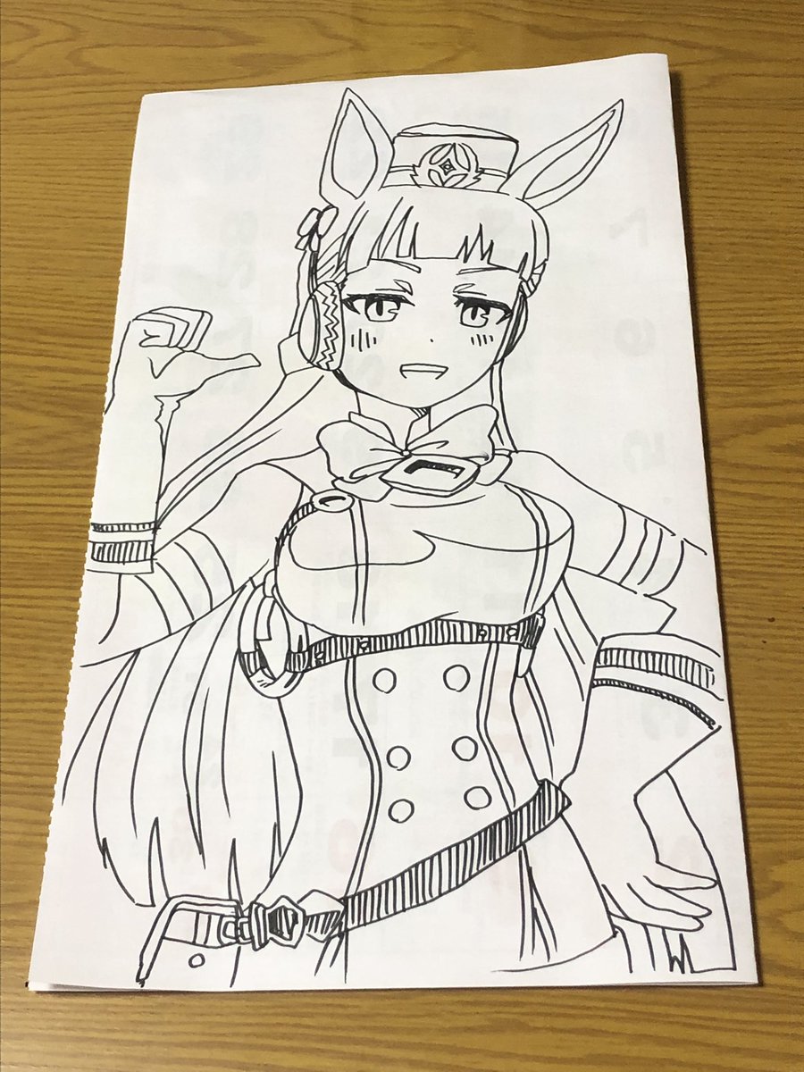 先月のカレンダー剥がされてたから1発描き模写ゴルシ
カレンダーの裏が一番映えるキャラなんやて 
