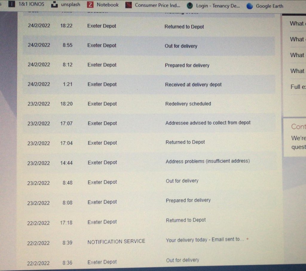 rockyrovers's tweet photo. 3 days waiting for @parcelforce to deliver a package! such a bad company and customer service #parcelfarce #doyourjob #excuses #poorcustservice https://t.co/1UgGGhTQC9