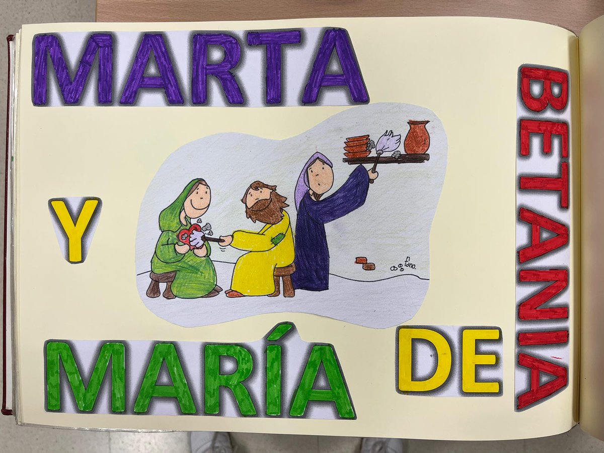 ReliCaminoNorte's tweet photo. En Camino del Norte, hemos trabajado sobre Marta y María de Betania en el #libroviajero @Relideleon https://t.co/GEexhvv6qx