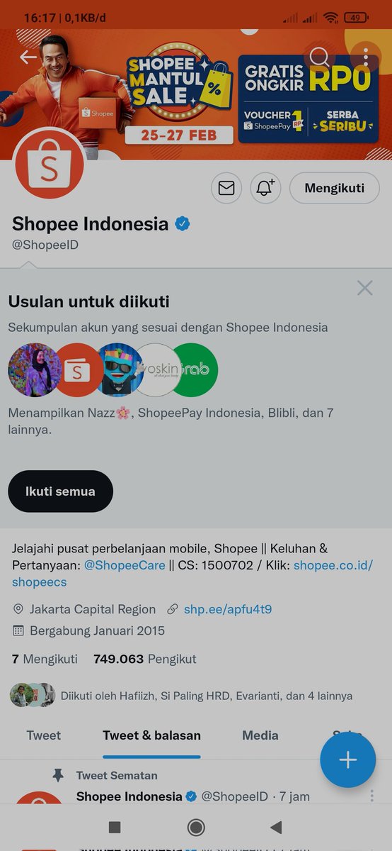 MeyIndah's tweet photo. @ShopeeID Semoga rejeki 😍 #MiminKasihShopeePay https://t.co/UR7s6E1pt6
